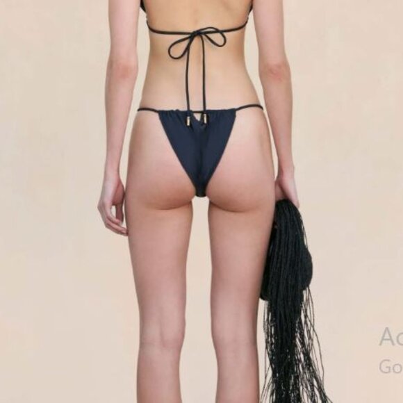 NEW Cult Gaia Anoki Bikini Bottom in Deep Lake Sz S - Picture 1 of 7